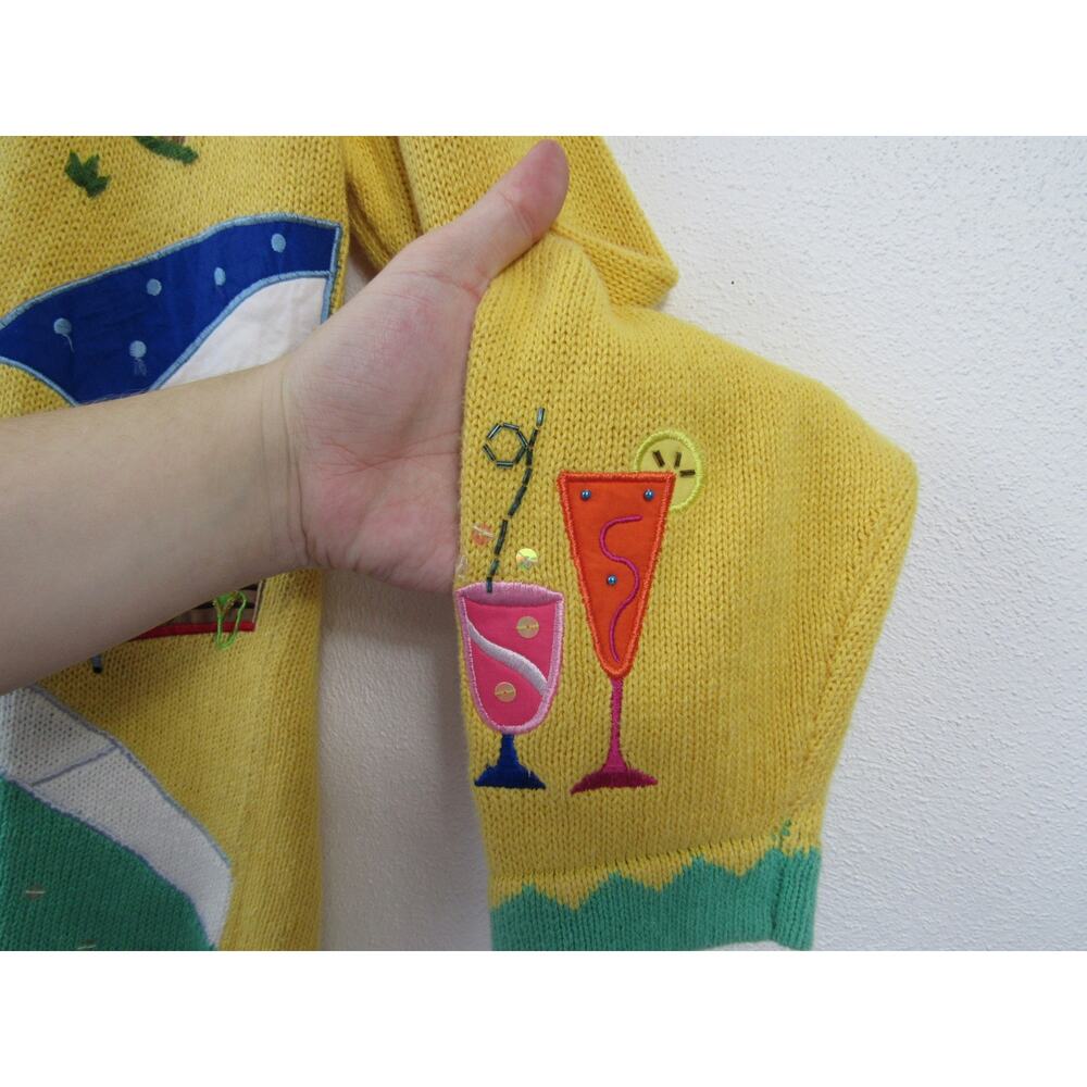 The Quacker Factory Large A Day At The Pool Cardi… - image 5